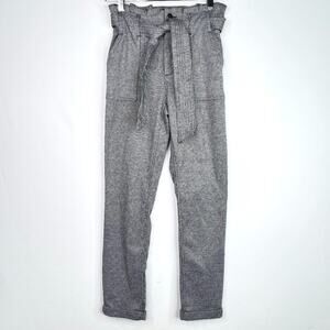 SO Micro Houndstooth Paper Bag Waist Trousers Size 1